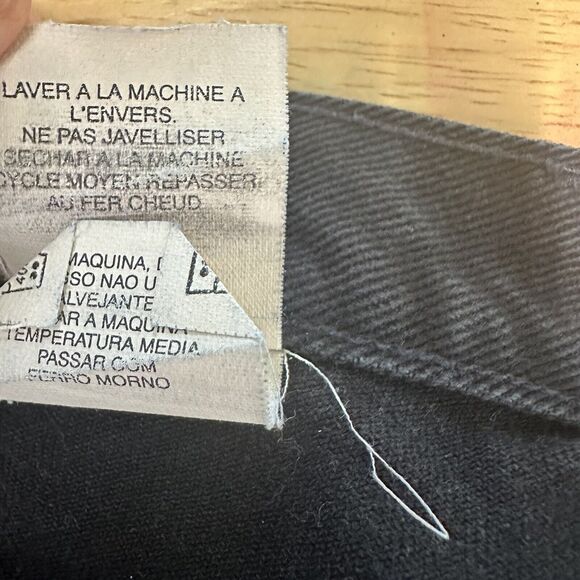 Vtg Harley Davidson Mens 42x30 Faded Spell Out Traditional Fit Jeans Black USA - Picture 14 of 16